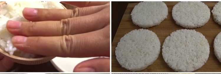 tạo hình cơm cháy
